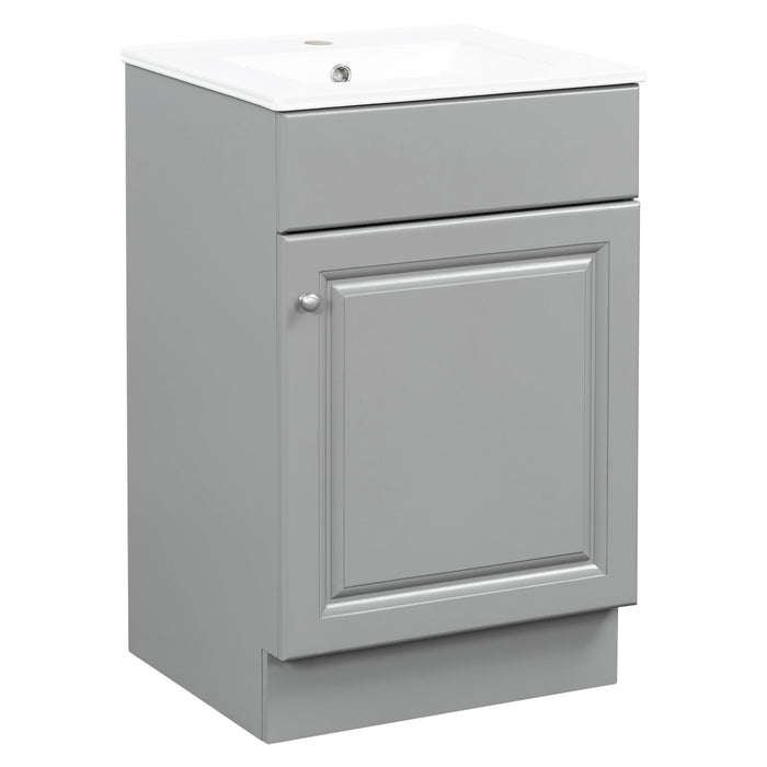 Bathroom Vanity With Sink, Cabinet With Adjustable Shelf