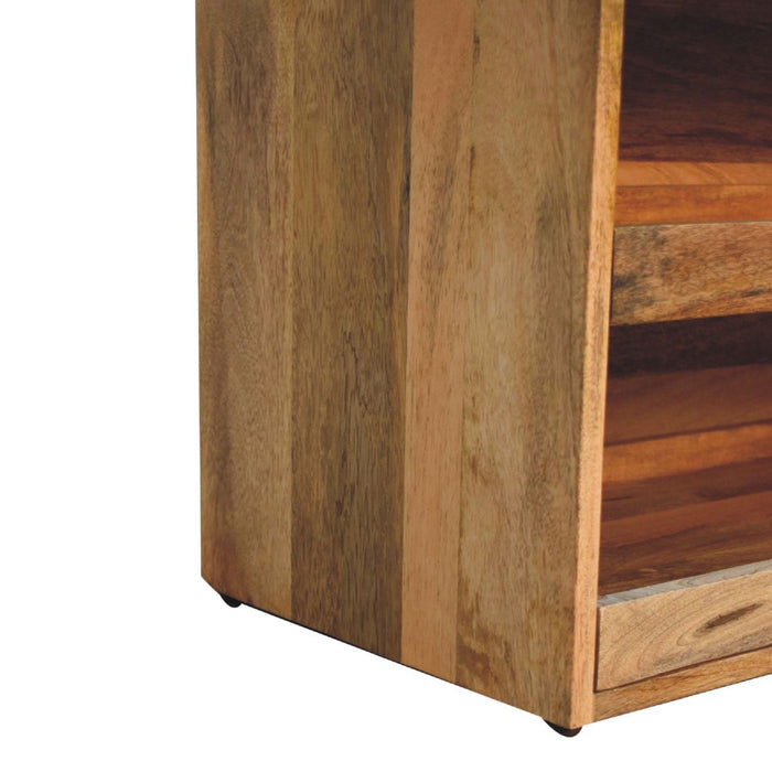 Buffalo - Hide Pull Out Shoe Storage Bench