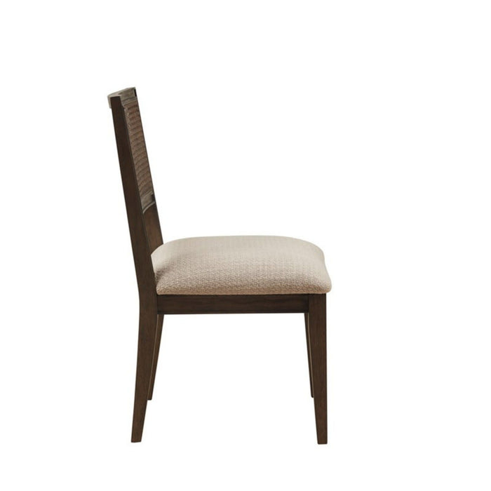 Modern Armless Dining Chair With Cane Back (Set of 2)