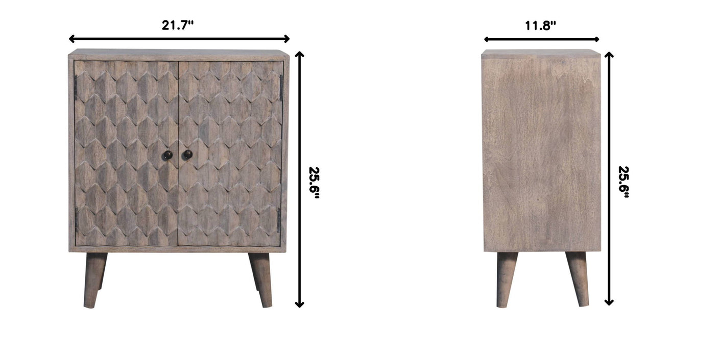 Mini Pineapple Carved Cabinet