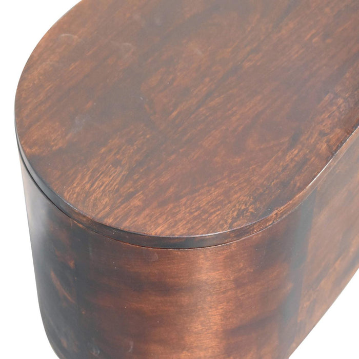 Rounded Lid Up Blanket Box