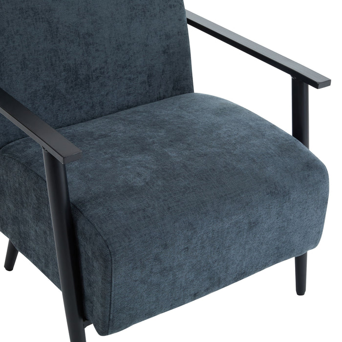 Modern Lounge Chair With Polyester Upholstery