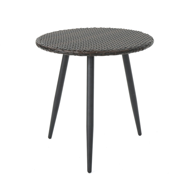 Kenneth - 3 Pieces Chat Set Outdoor Furniture - Brown Multi