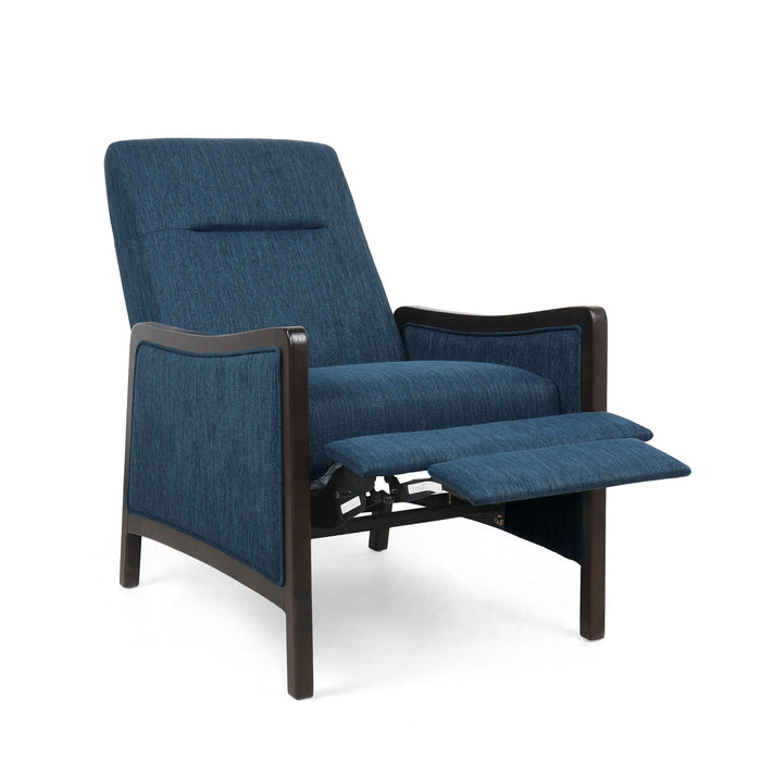 Drury - Contemporary Fabric Upholstered Pushback Recliner