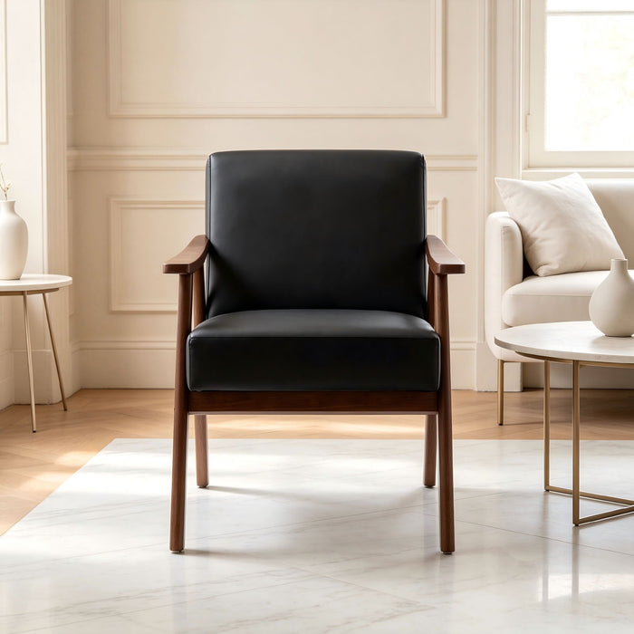 Accent Chair, Classic Mid Century Modern For Extra Seating