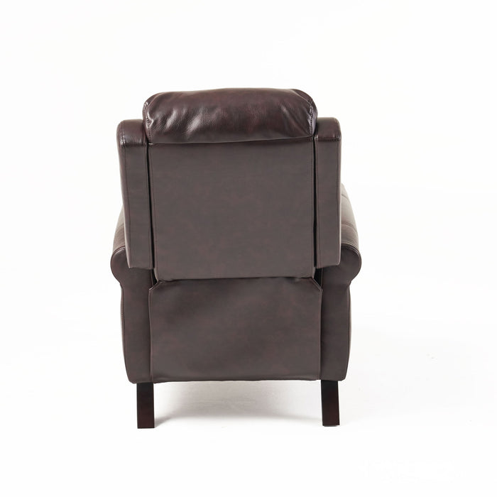 Memphis - Standard Recliner Club Chair - Burgundy