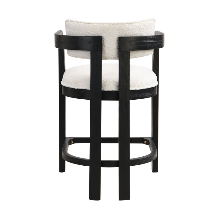 Contemporary Upholstered Counter Stools Set