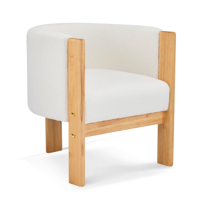 Upholstered Dining Chairs (Set of 2) - Natural / White