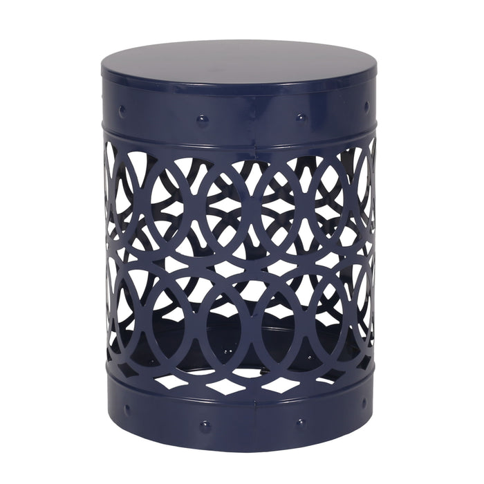 Outdoor Metal Large End Table, Modern Design