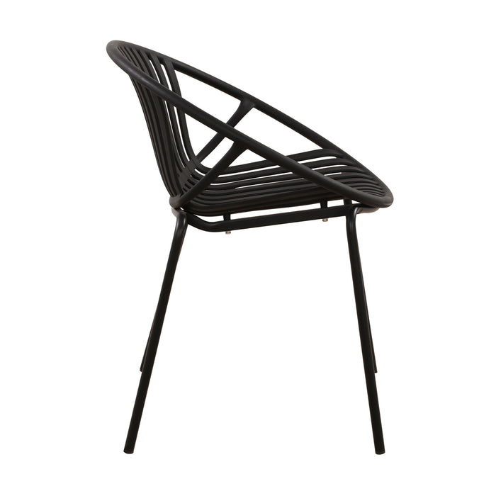 7 Piece Dining Set With Stackable Chairs