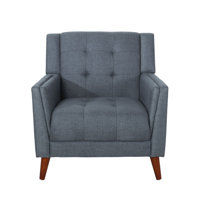 Luminaesque - Fabric Upholstered Armchair With Tufted Back