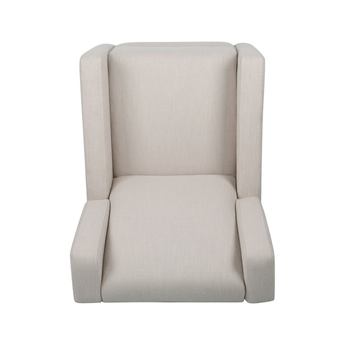 Landau Contemporary Fabric Upholstered Swivel Recliner