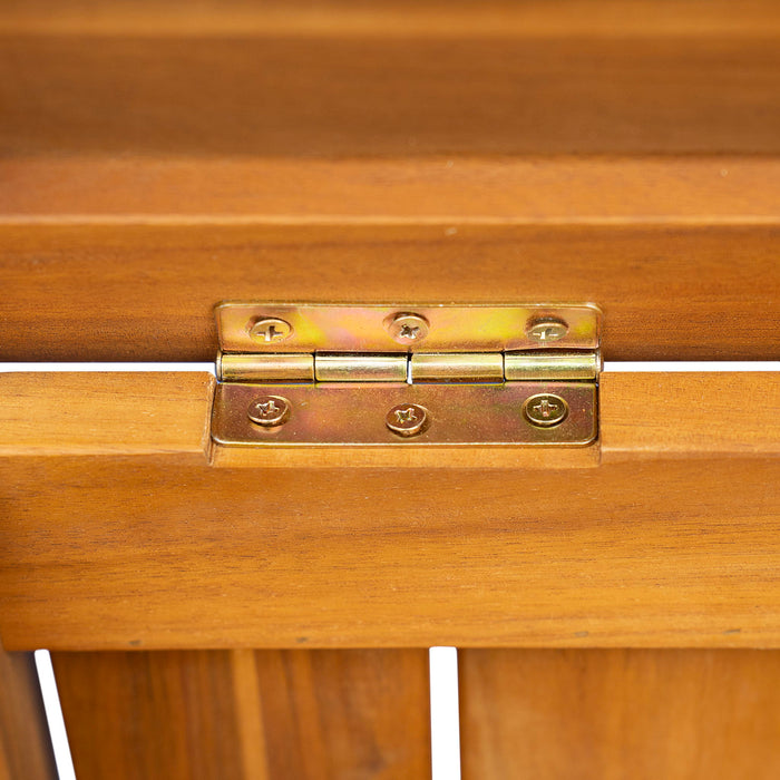 Portside - Wooden Deck Box 30 Gallons Storage Bench - Teak