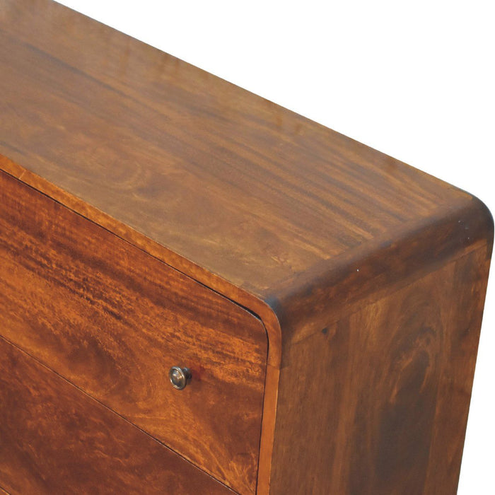 Large Curved Chest - Chestnut