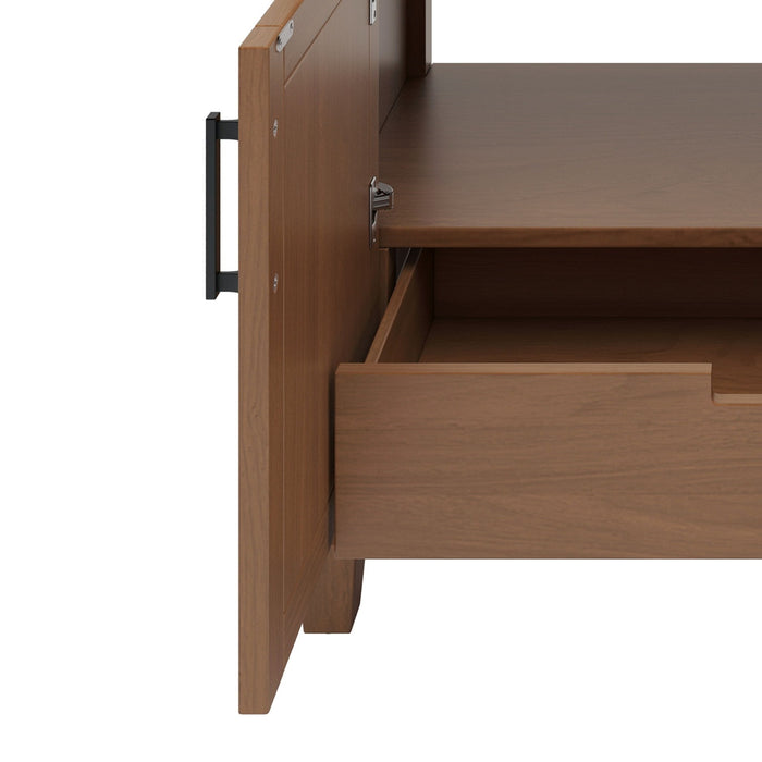 Bathroom Vanity With Ceramic Sink, Modern Free Standing Cabinet With Soft Close Drawers