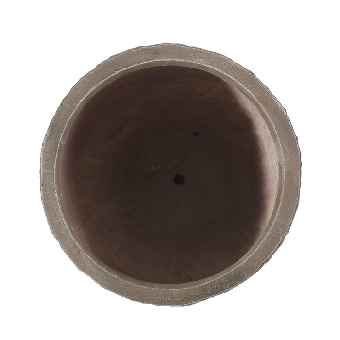 Magnesium Oxide Planter For Outdoor Use - Natural Wood