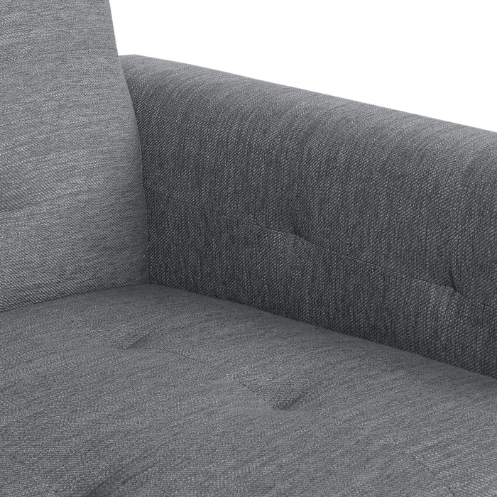 Contemporary Recliner Chair With Push Back Function And Birchwood Legs