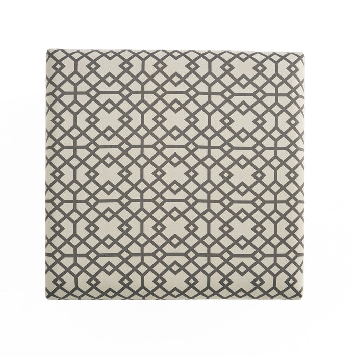 Richmond - Storage Ottoman With Unique Pattern And Ample Storage - Gray