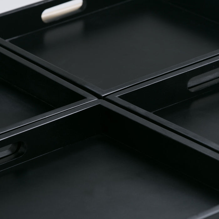 Avalon - Square Coffee Table Storage Ottoman - Tanners Brown