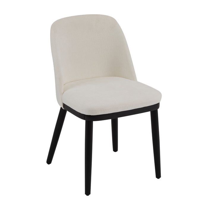 Modern Dining Chair With Curved Backrest