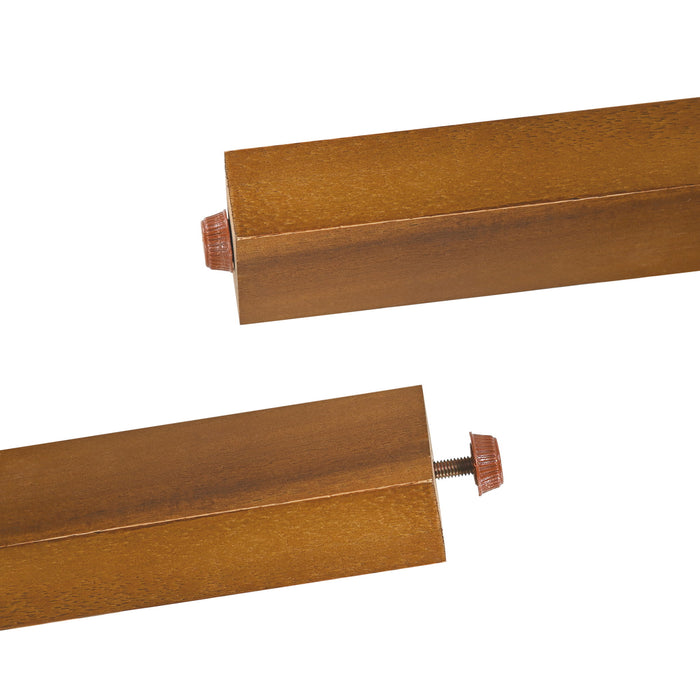 Acacia Wood Patio Furniture Club Chair, Outdoor Wicker Armchair, Deep Seating With Soft Cushions For Porch - Teak / Mix Brown