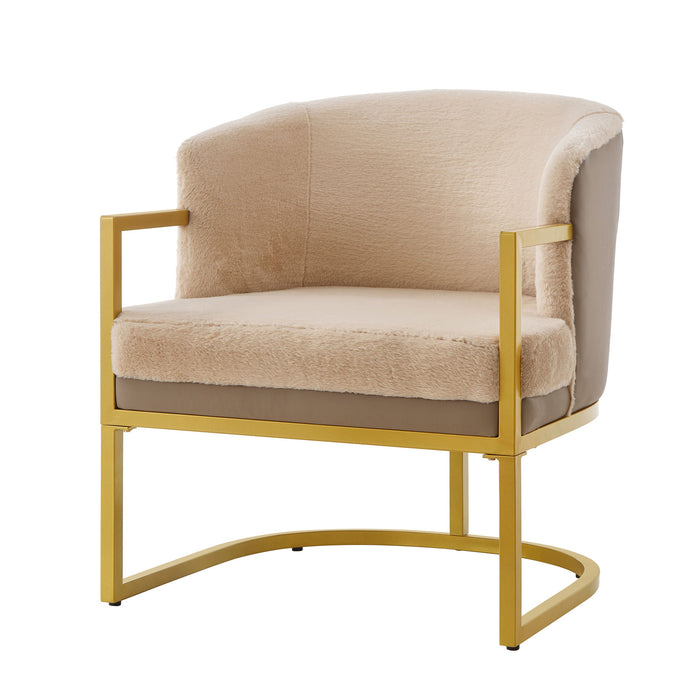 Upholstered Reading Accent Armchair For Living Room