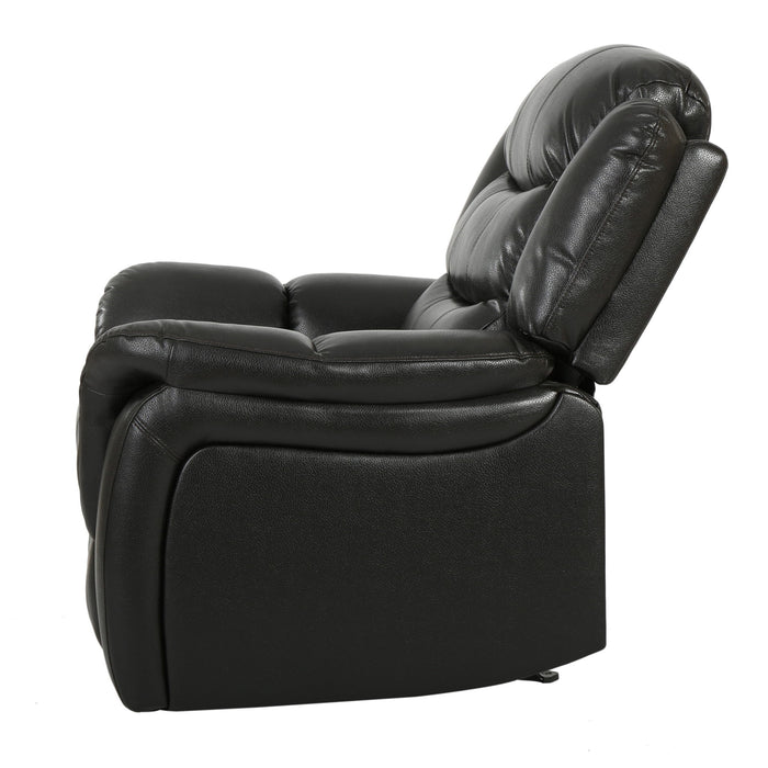 Classic Design Recliner, Upholstery Recliner, Glider Recliner - Black Berry