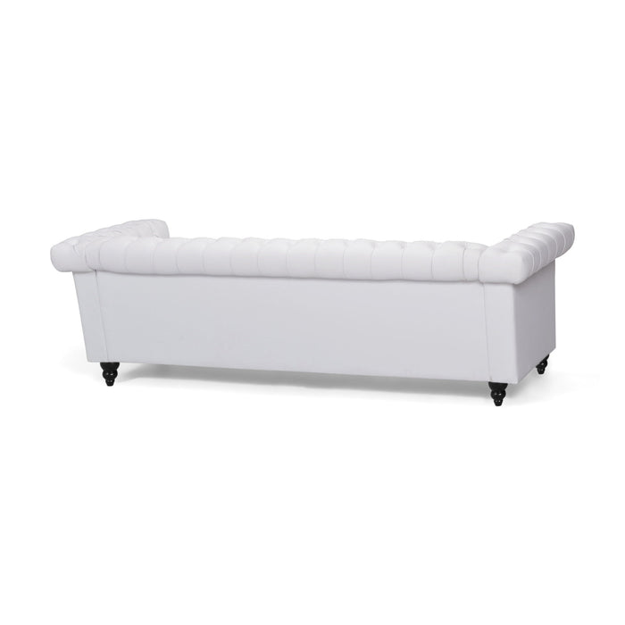 Chesterfield Style 3 Seater Sofa With Deep Button Tufting
