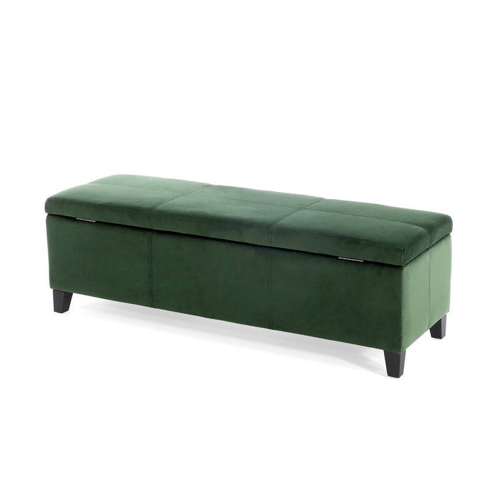 Glouster - Storage Ottoman - Retro Green