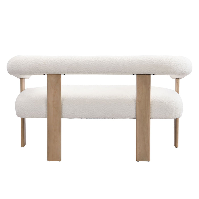 Modern Round Armrest Loveseat