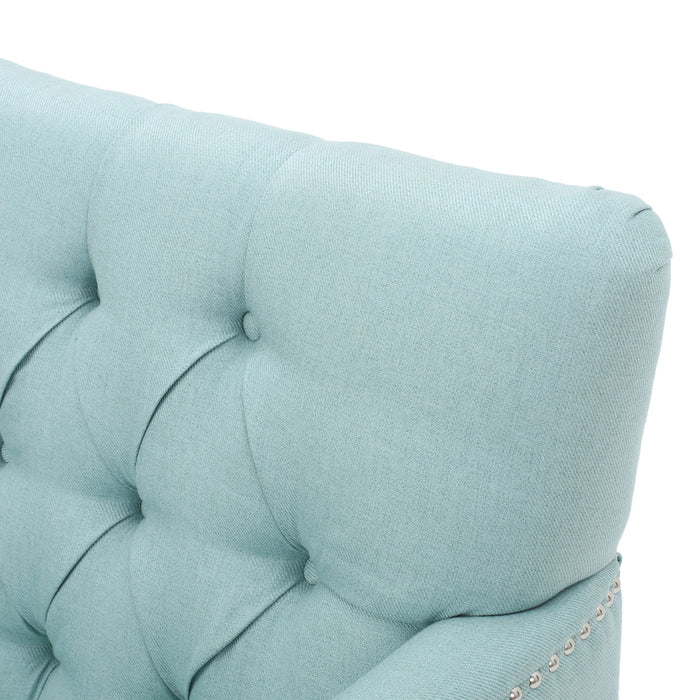 Harrison - Tufted Club Chair With Button Tufted Back And Birch Wood Legs