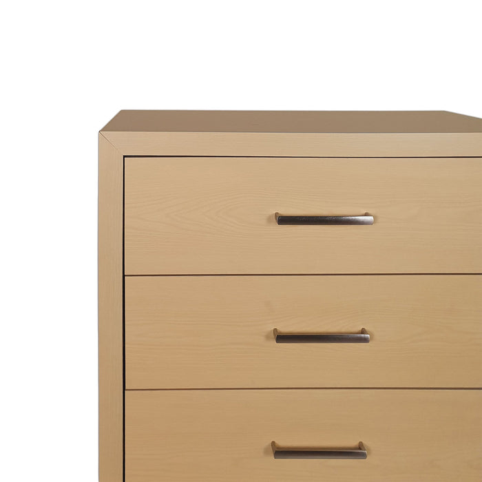 Borah - Contemporary Wood 5 Drawer Dresser - Natural