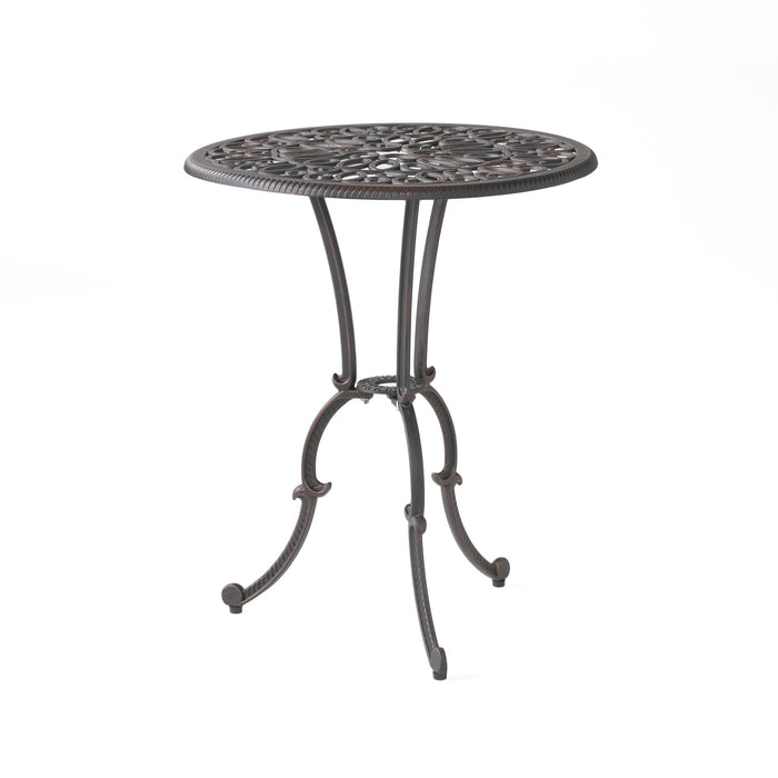 Charleston 3 Pieces Cast Bistro Set - Copper