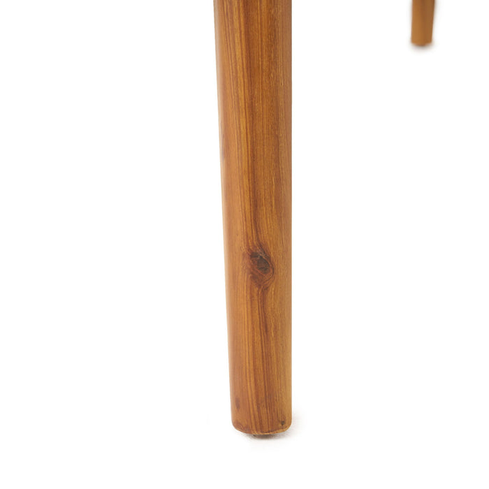 Modern Outdoor Dining Set With Expandable Acacia Wood Table