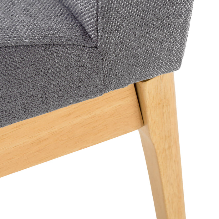 Contemporary Dining Chair SetWith Upholstered Fabric