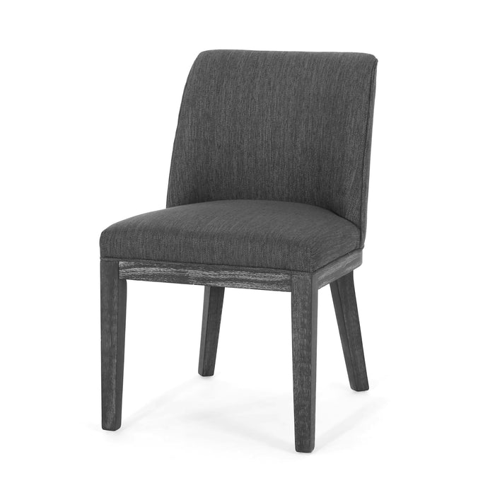 Modern Dining Chair With Durable Fabric Upholstery And Sturdy Wooden Frame (Set of 2)