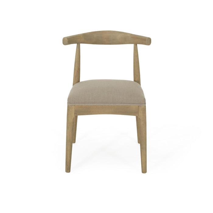 Mid Century Modern Dining Chair Set With Upholstered Seating