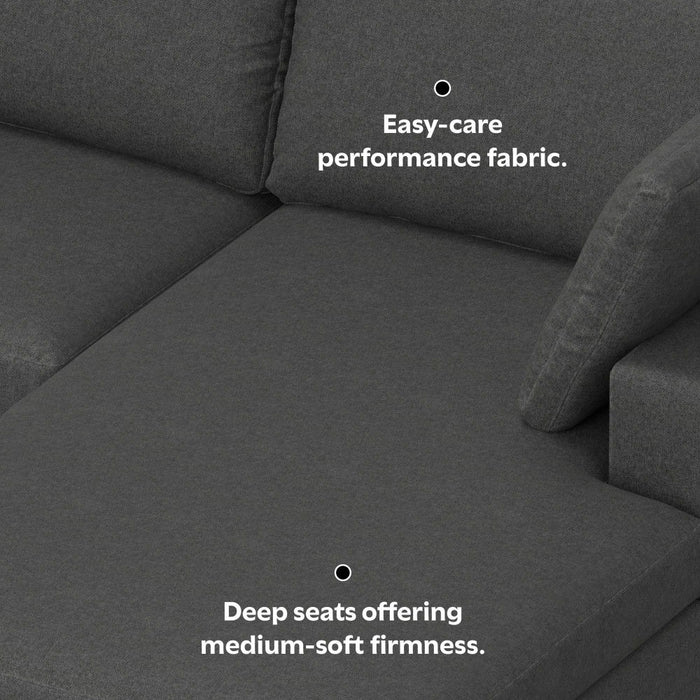 Charlie - Upholstered Deep Seater Sectional Sofa