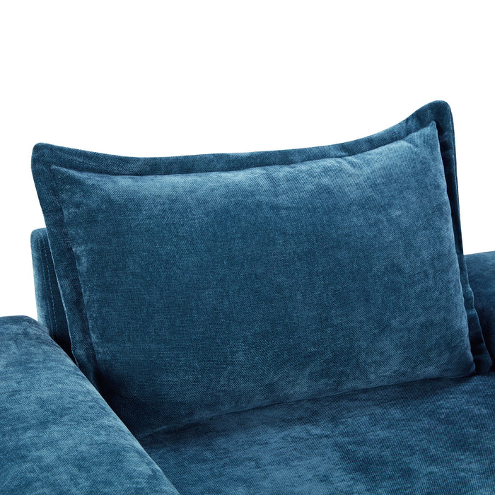 Upholstered Accent Chair With Wide Armrests And Ergonomic Back Support