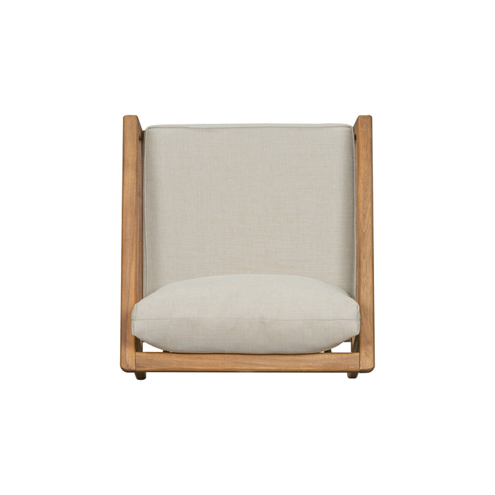 Westin - Outdoor Acacia Wood 4 Pieces Chat Set - Teak / Beige