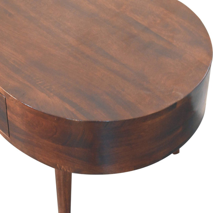 Rounded Wood Table
