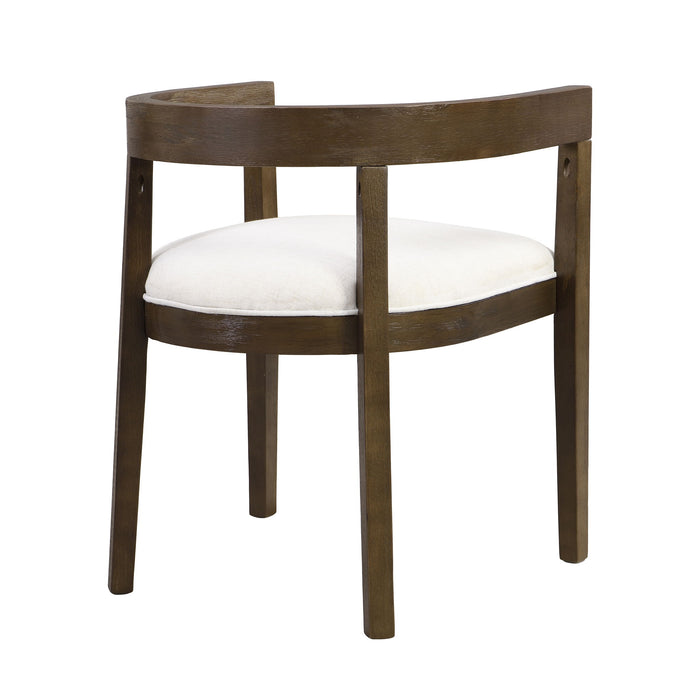 Contemporary Dining Chair Set With Armrests