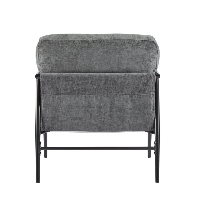 Modern Accent Chair With Plush Cushions, Cozy Seating