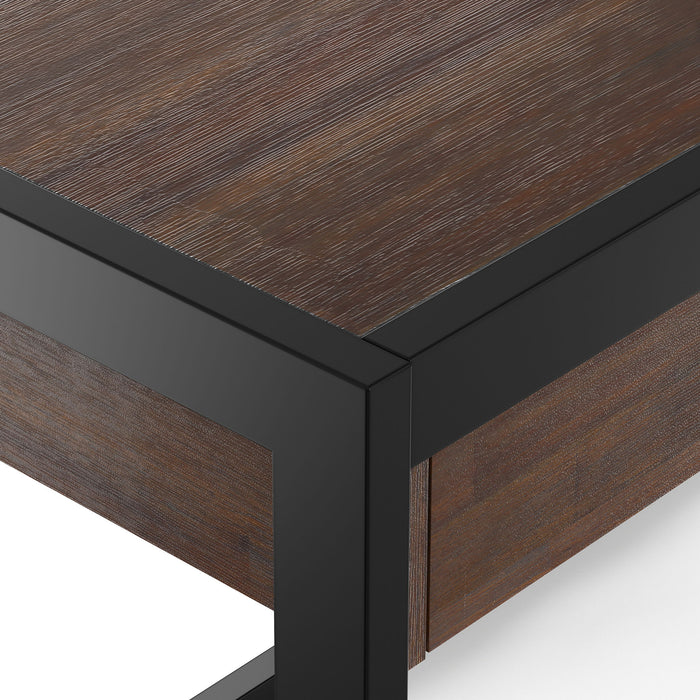 Erina - Desk - Distressed Charcoal Brown