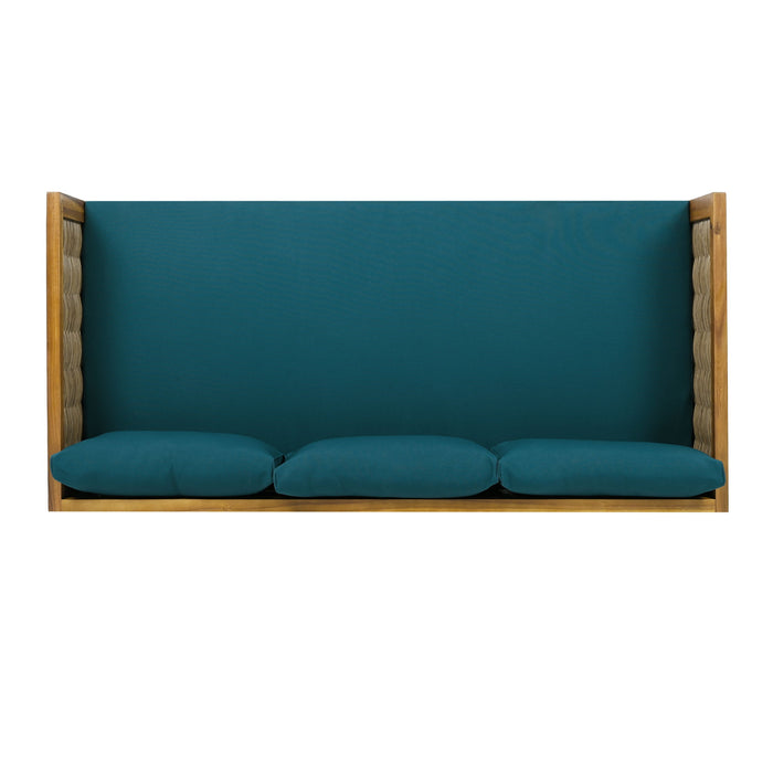 Claremont - 3 Seater Daybed Teak Acacia Wood Water Resistant Cushions