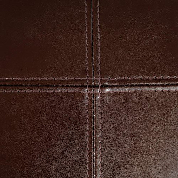 Bonded Leather Upholstered Dining Chair With Solid Wood Legs (Set of 2) - Chocolate