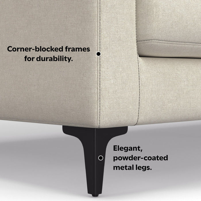 Ava - Mid Century Sofa, Upholstered