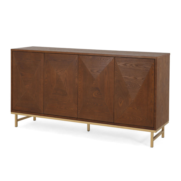 Tamid - Modern Wide Handcrafted Sideboard With Adjustable Shelves