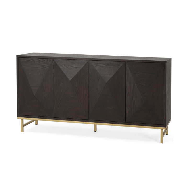 Tamid - Modern Wide Handcrafted Sideboard With Adjustable Shelves