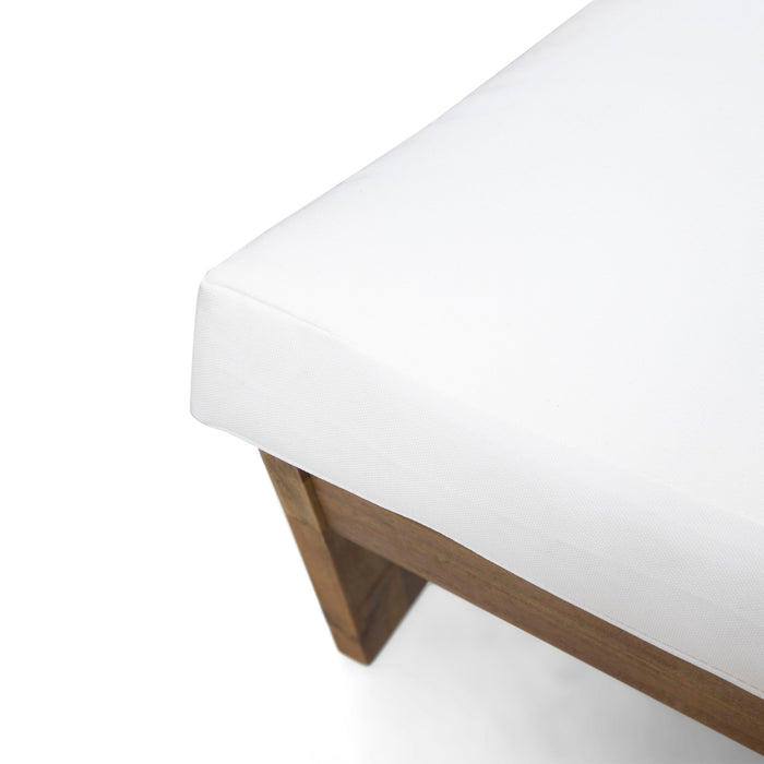 Acacia Wood Outdoor Club Chair With Cushions